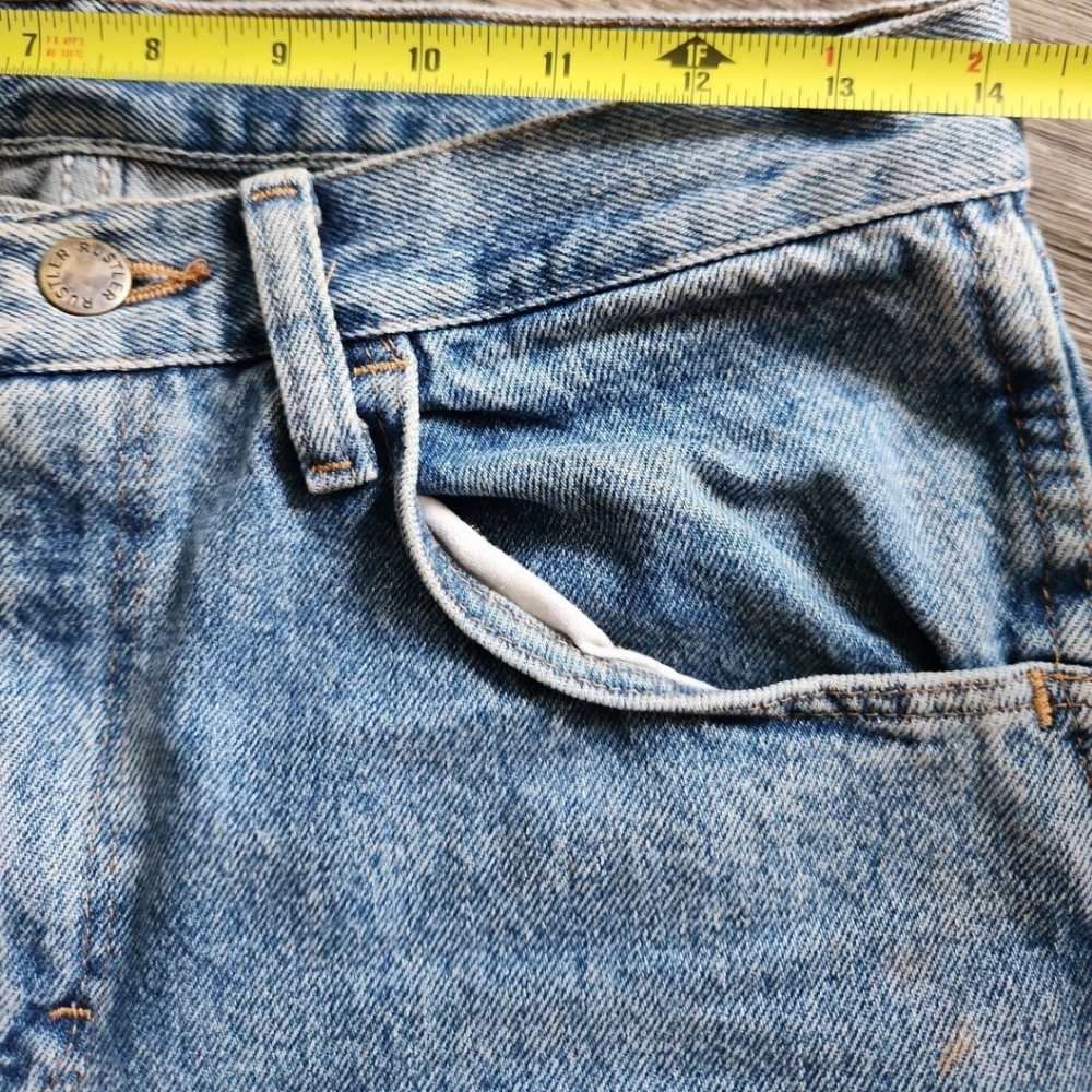 Vtg Rustler Custom Denim Jeans Size 29 - Picture 3 of 6